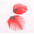 Pendientes de plumas naturales de moda FEA14